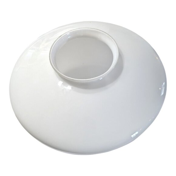 School House Light Globe White Milk Glass Ceiling Light Globe 9" Farmhouse VTG - Picture 6 of 7